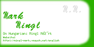 mark mingl business card